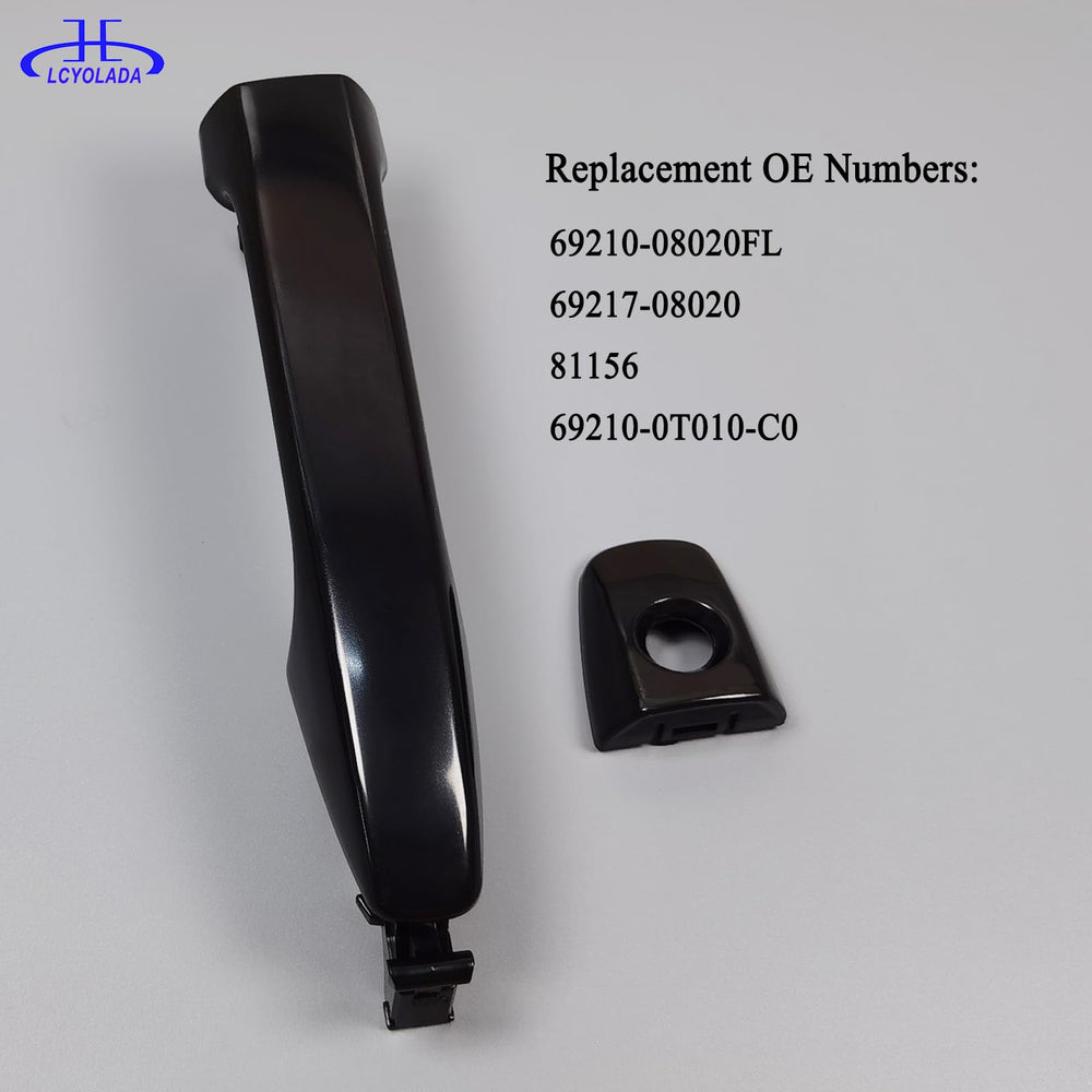 Lcyolada black door handle, matched appearance for Sienna front left replacement