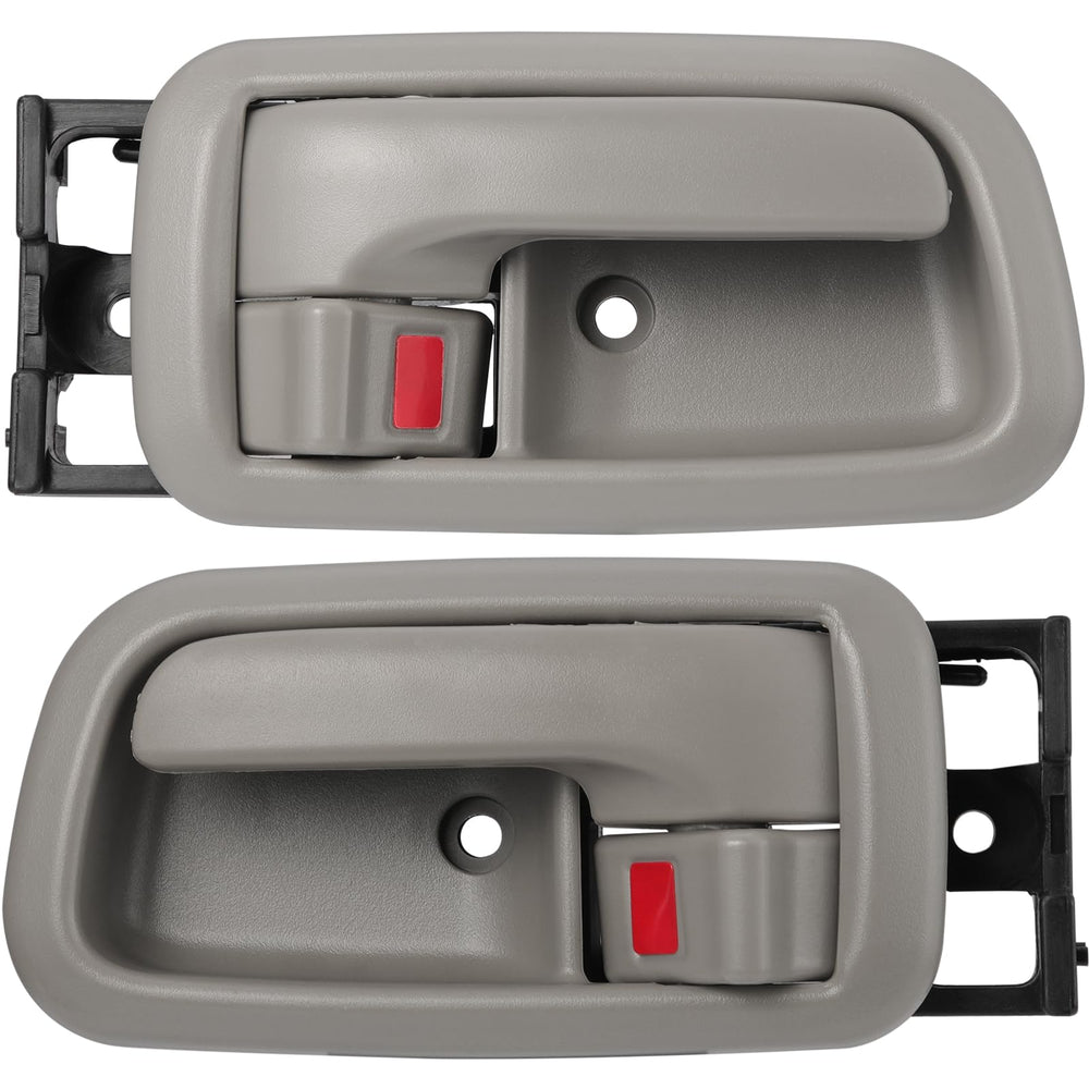 Lcyolada Tundra front left door handle with bezel in light gray, improved fit
