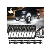 LD DARKEAGLE 20Pods all-pure-white LED rock lights for bright wheel wells.
