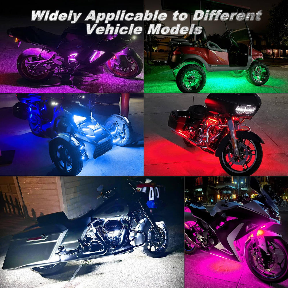 Universal 12V fit accommodates most motorcycles and bikes