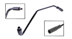 Material close-up of LDCRE vent tube showing robust plastic and rubber
