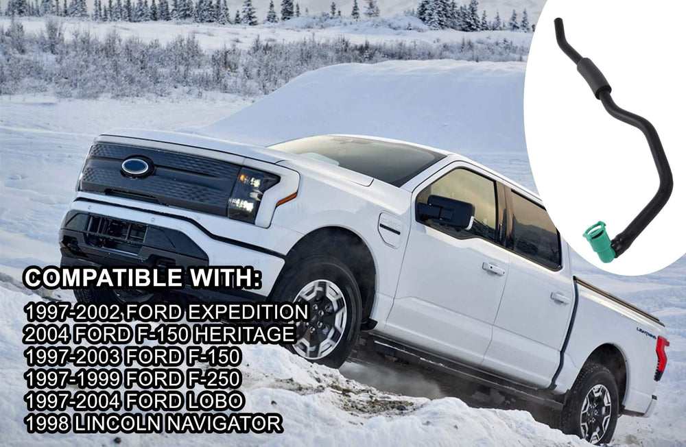 LDCRE hose assembly under hood for Ford Expedition ensures durable, heat-resistant vapor flow.