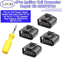 LDCRE assembly parts laid out for quick replacement in VW/Audi engines