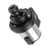 LDCRE lock-up solenoid close-up shows precise coil and connector for CVT.