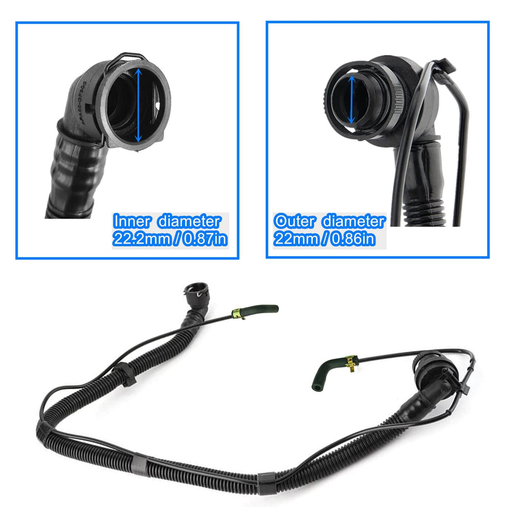 LDCRE PCV valve tubing top engine on Cruze highlights compatibility with 1.4L.