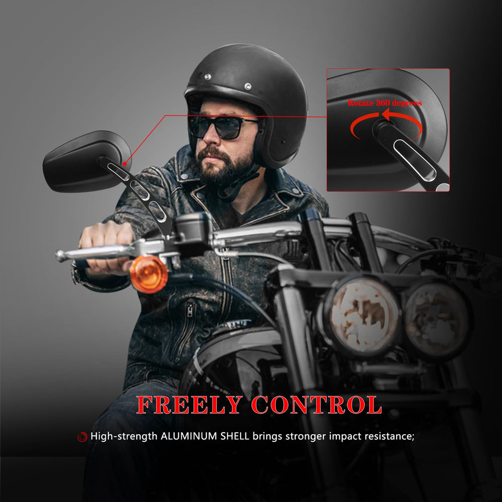 LDJXDADI easy-install rear-view mirror for above or below handlebar mounting