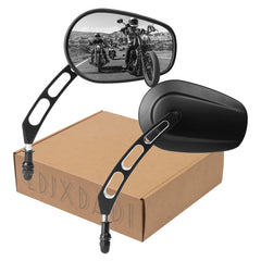 LDJXDADI black 8mm rear view mirror side view enhances wide-angle visibility