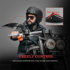 LDJXDADI easy-installation mirrors fit above or below handlebars.