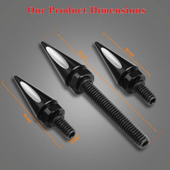 LDJXDADI black fairing bolts offer secure windshield mounting and stylish finish.