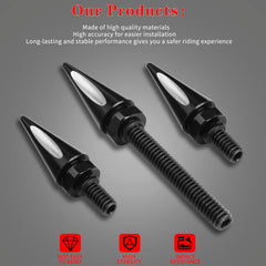 LDJXDADI 3-pack windshield bolts designed for touring models and decoration.