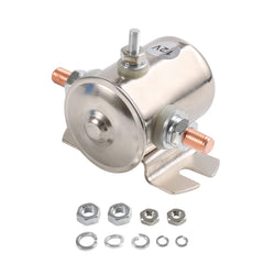 LDMINDA 200A 12V solenoid relay front view, ideal for heavy-duty golf carts and marine use.