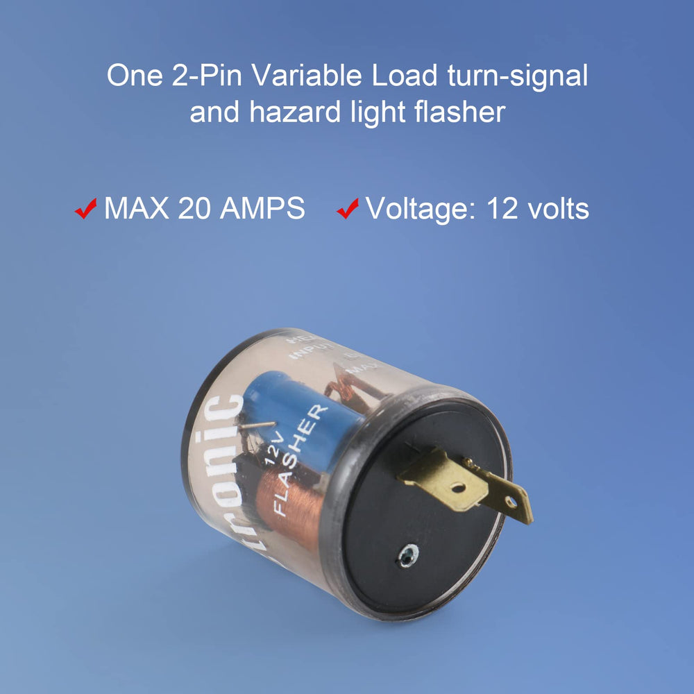 LDMINDA two-terminal round flasher for direct OEM-style swap