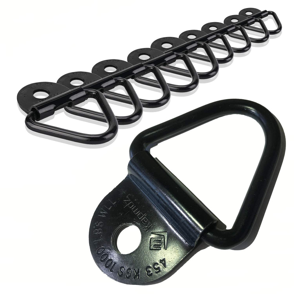 LE KAPMOZ heavy-duty truck bed anchors rail to secure cargo on pickups.