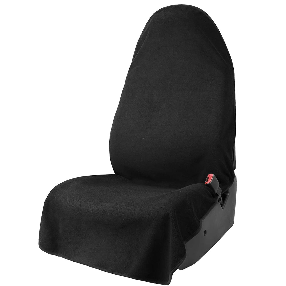 Leader Accessories seat cover protects front seat from sweat during workouts.