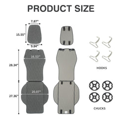 Leader Accessories easy-install cover is machine washable for cleanup.
