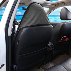Leader Accessories Grey Waterproof Towel Seat Cover anti-slip back keeps cover secure during drives.