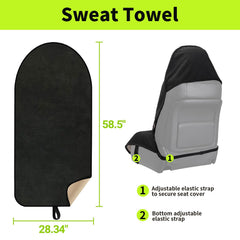 Leader Accessories machine-washable towel for quick cleanup after workouts.