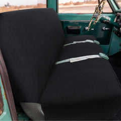 Leader Accessories seat cover with storage pockets keeps essentials within reach.
