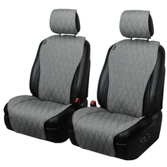 Leader Accessories sideless seat cover on the front seat shields against spills and wear.