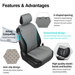 Leader Accessories universal-fit seat cover fits most cars and SUVs.