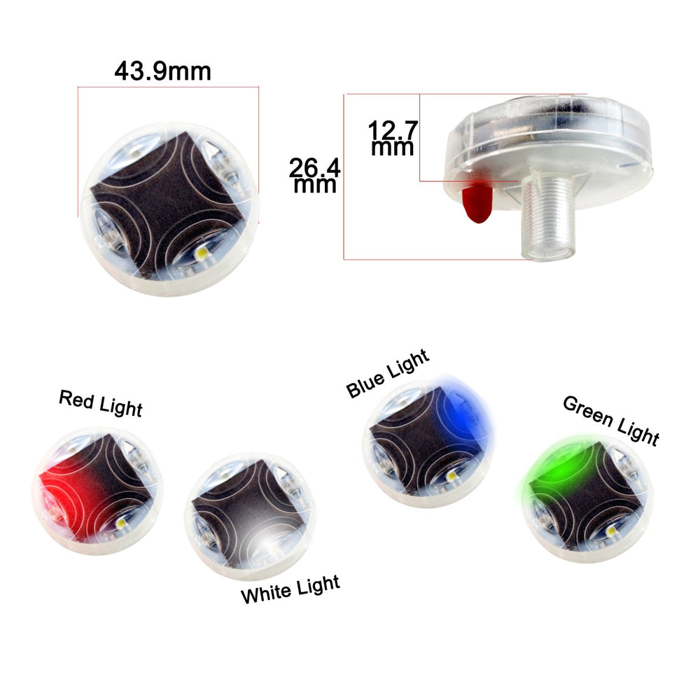 Waterproof LED wheel lights powered by solar energy for easy care.