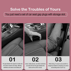 LeaHun Gap Filler-no-slip-edge ensures a secure fit against seat belt catch.