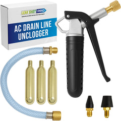 Leak Saver AC Drain Line Cleaner Tool with reinforced metal body unclogging condensate lines