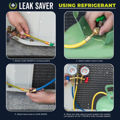 HVAC technician confirms Leak Saver compatibility across many systems.
