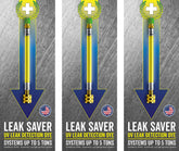 Leak Saver UV Dye 3-pack packaging shows easy detection convenience.