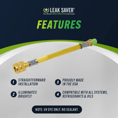 Leak Saver UV Dye injector system ready for quick application.