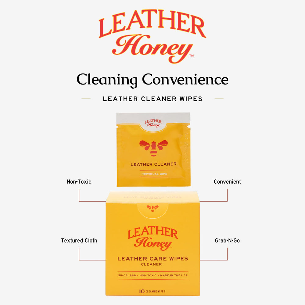 Leather Honey wipe cleaning a handbag around zipper area.