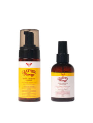 Leather Honey suede-nubuck protector spray on fabric demonstrates water-repellent protection