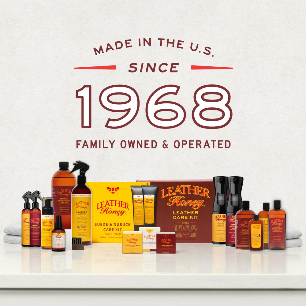 Leather Honey water-repellant formula protects against snow and rain