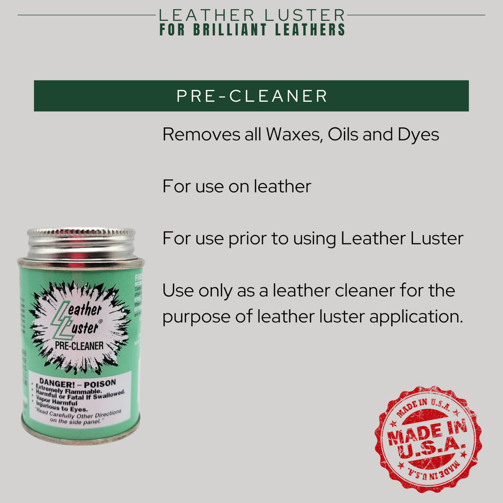 Leather Luster in-can applicator for precise, even coating