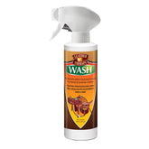 Leather Therapy Wash bottle front view shows residue-free leather care.