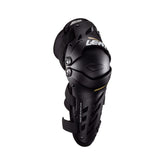Leatt Dual Axis Knee Guards XX-Large black, front view, showing protective shell and secure straps for biking.