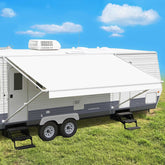 Leaveshade RV awning fabric 13'3'' white for durable outdoor shade