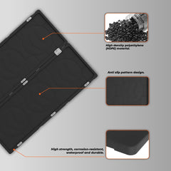 LECARDIO tray with integrated tie-down anchors secures cargo during transport.