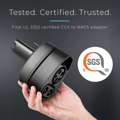 Lectron adapter UL 2252 certification close-up highlighting safety standards.