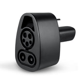 Lectron CCS1 to NACS adapter front view showing compact design for Tesla charging