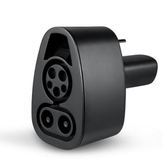 Lectron CCS1 to NACS adapter front view showing compact design for Tesla charging