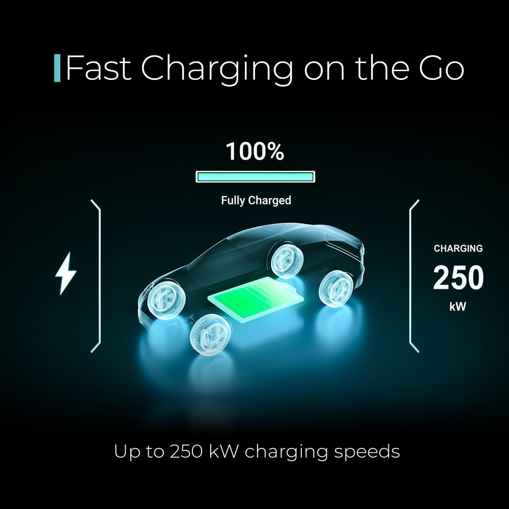 Lectron CCS1 to NACS adapter in use charging a Tesla at a CCS station