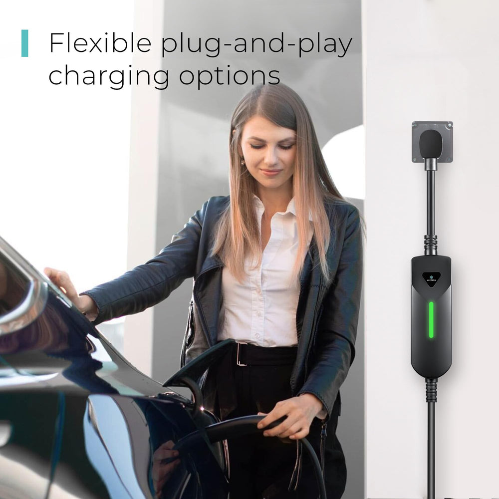 Lectron charger usable at home or while traveling with dual outlet options.