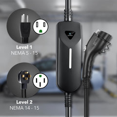 Lectron charging in a residential driveway for everyday use