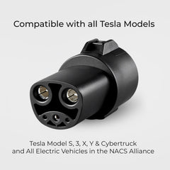 Lectron EV adapter compatible with Tesla and NACS EVs for versatility
