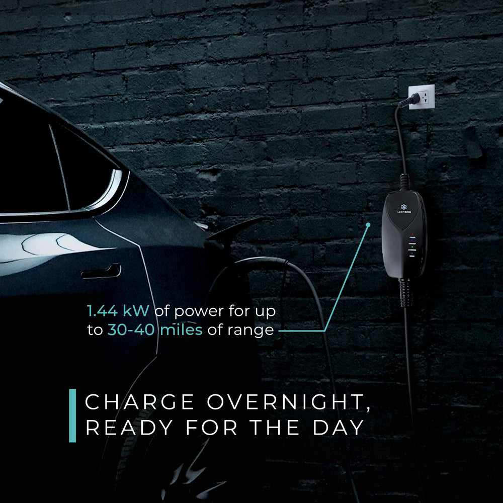 Overnight charging with Lectron Level 1 delivers range when you’re asleep.