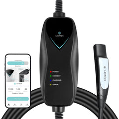Lectron Level 1 Tesla Charger with WiFi, front view for easy at-home charging.