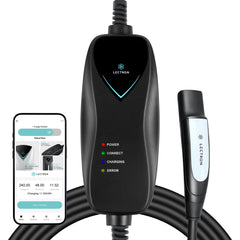 Lectron Level 1 Tesla Charger with WiFi front view for easy home charging