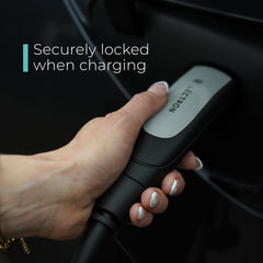 Lectron Level 1 charger ready to plug into a wall outlet for convenient charging