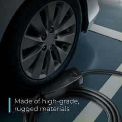 Durable carrying case shown with the Lectron charger for portability.